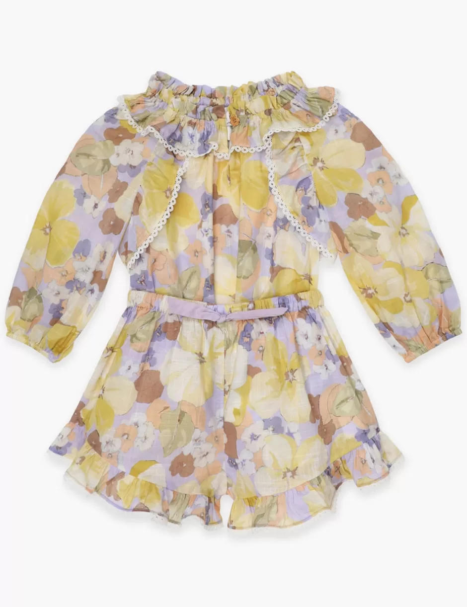 ZIMMERMANN Kids | Clothing<Pop Frill Short Purple Multi Floral