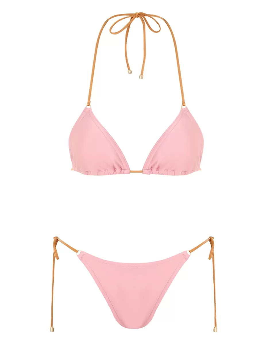 ZIMMERMANN Bikinis<Pop Mini Tri Bikini Pale Pink