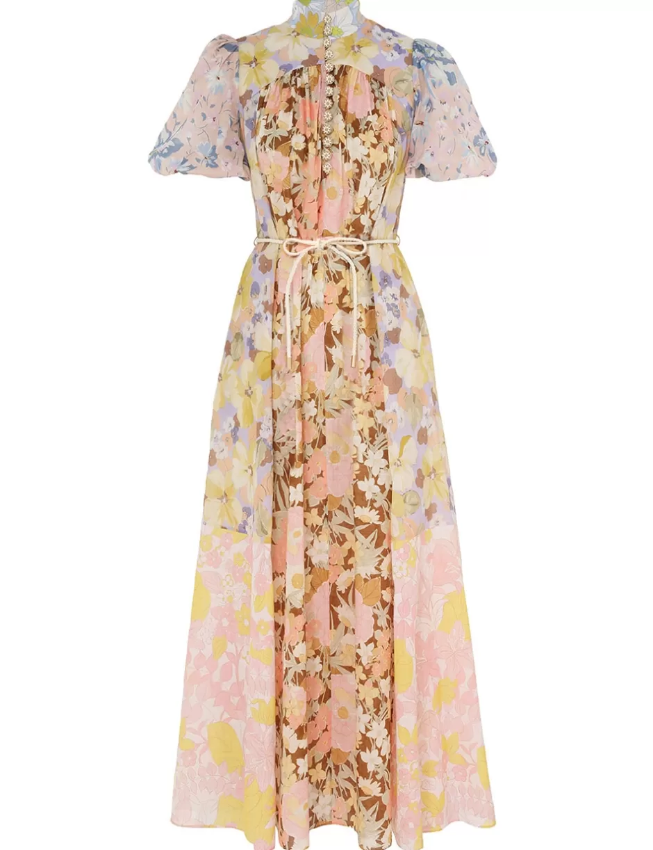 ZIMMERMANN Clothing | Dresses & Coverups<Pop Puff Sleeve Maxi Dress Spliced