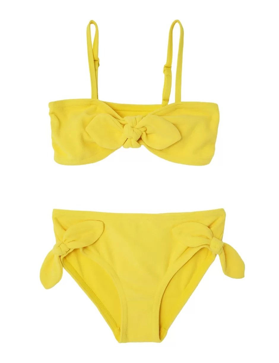 ZIMMERMANN Kids | Swimwear<Pop Terry Tie Bikini Yellow