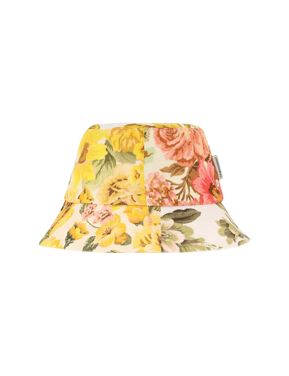 ZIMMERMANN Accessories | Hats<Printed Canvas Bucket Hat Patch Floral