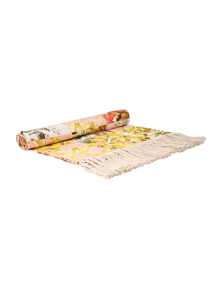 ZIMMERMANN Accessories | Towels & Pareos<Printed Cotton Towel Patch Floral