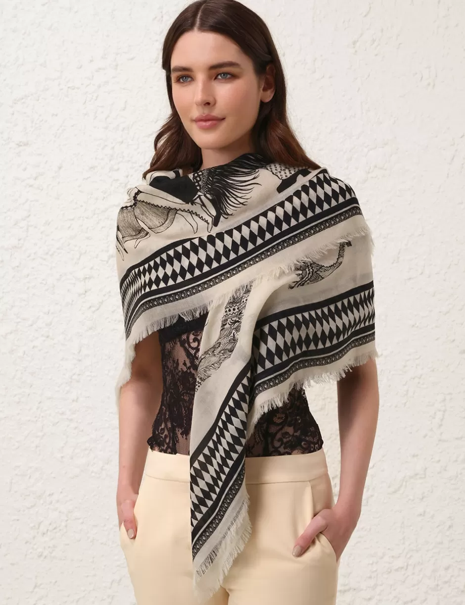 ZIMMERMANN Accessories | Scarves<Printed Shawl Barry Otto