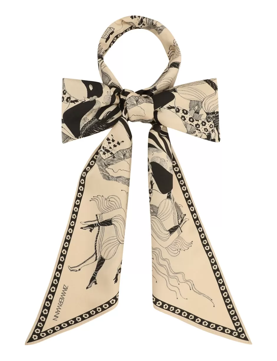 ZIMMERMANN Accessories | Scarves<Printed Silk Neck Scarf Barry Otto