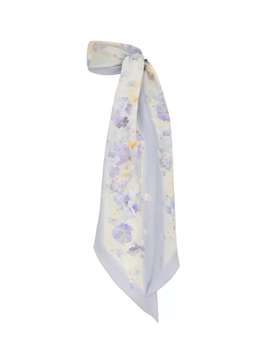 ZIMMERMANN Accessories | Scarves<Printed Silk Neckscarf Leila Floral