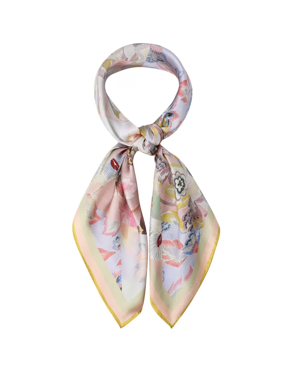 ZIMMERMANN Accessories | Scarves<Printed Silk Square 70 Multi Floral Diamond