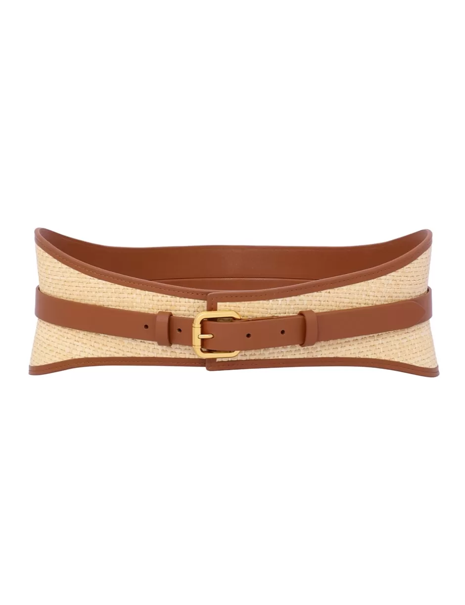 ZIMMERMANN Accessories | Accessories<Raffia Belt 100 Natural Tan