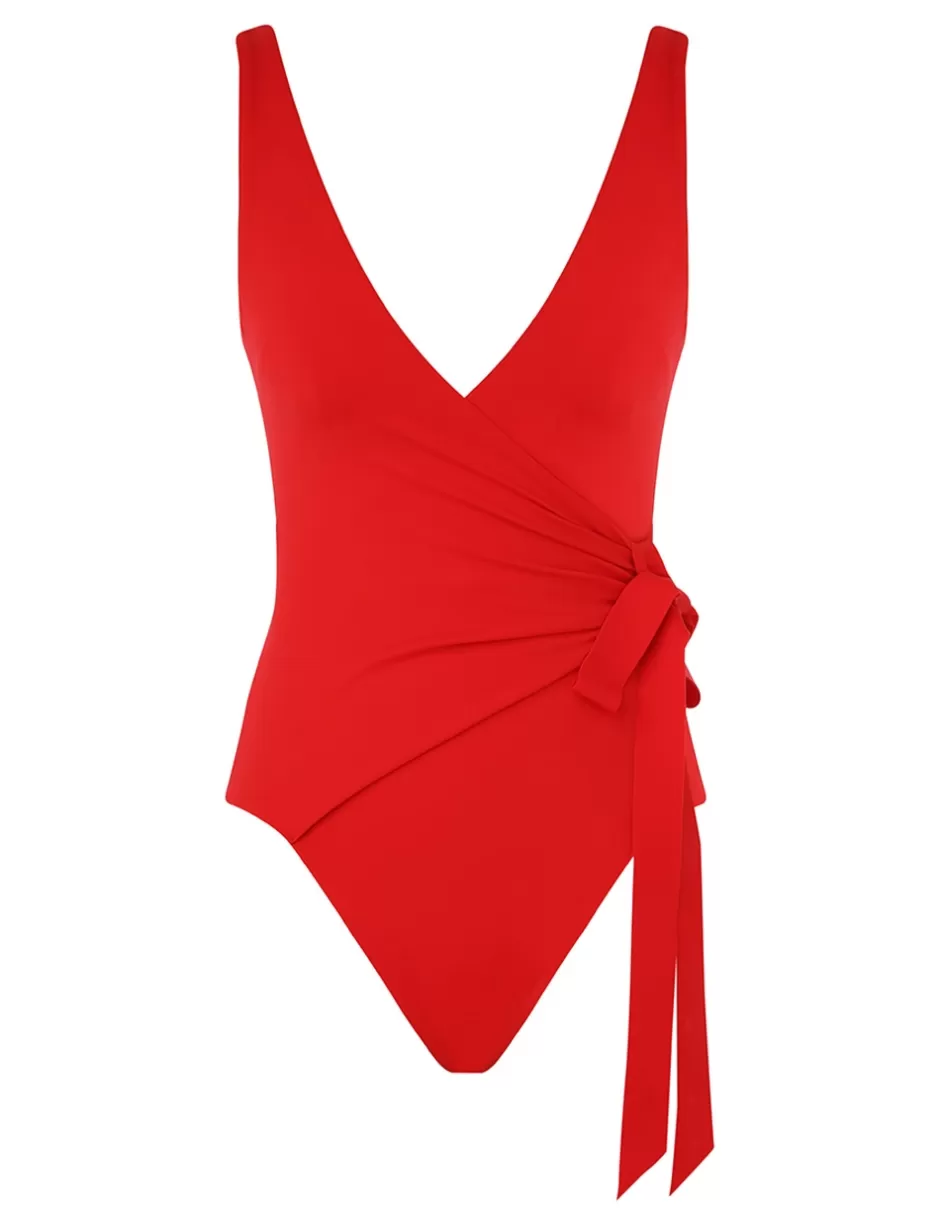 ZIMMERMANN One Pieces | Separates<Separates Wrap Tie 1PC Red