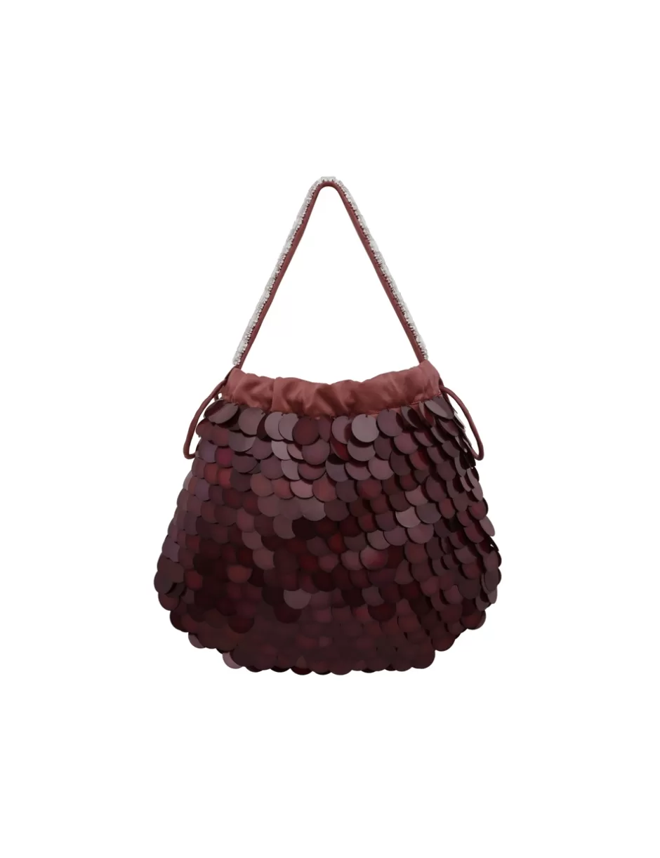 ZIMMERMANN Accessories | Bags<Sequin Embroidered Pouch Chocolate