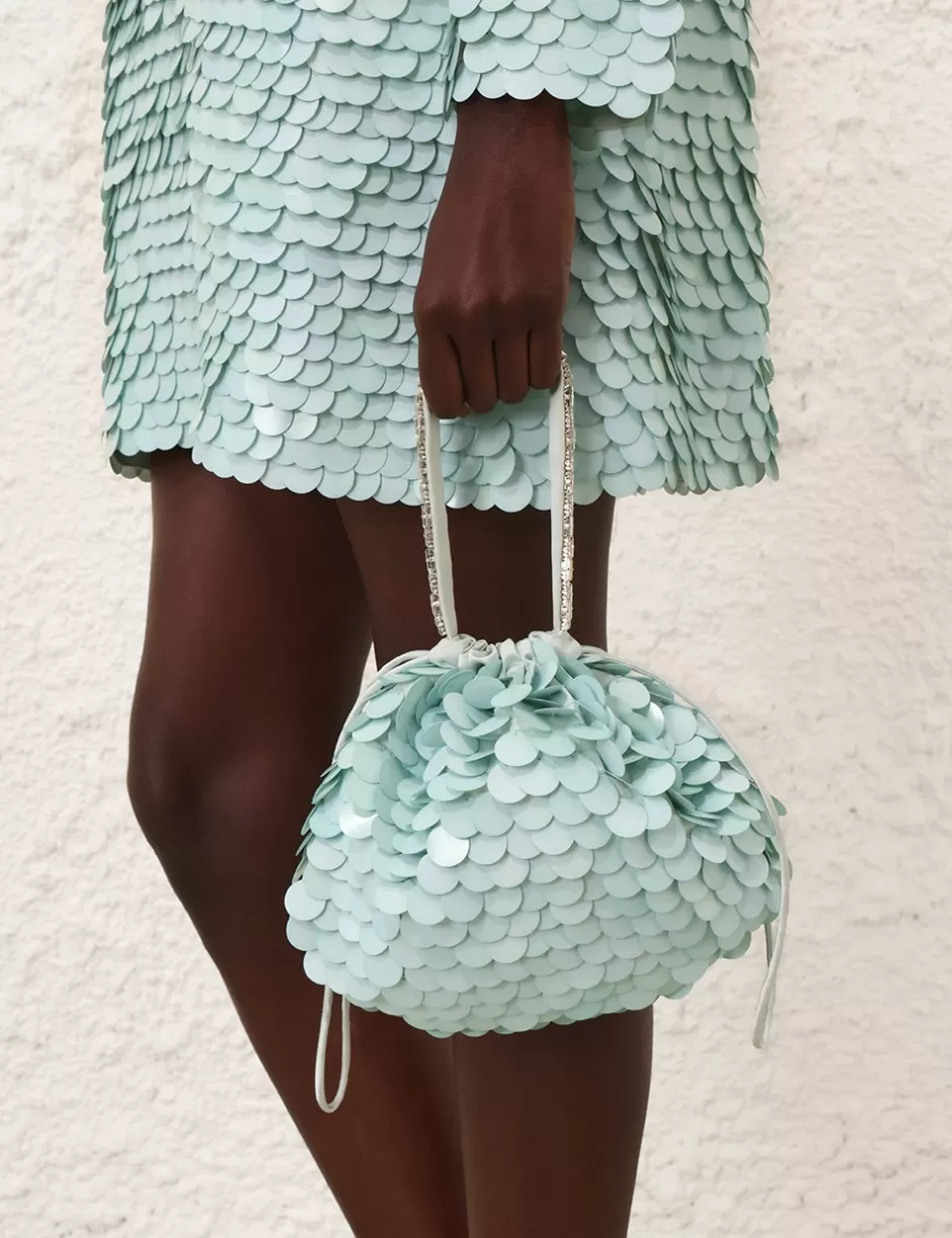 ZIMMERMANN Accessories | Bags<Sequin Embroidered Pouch Mint