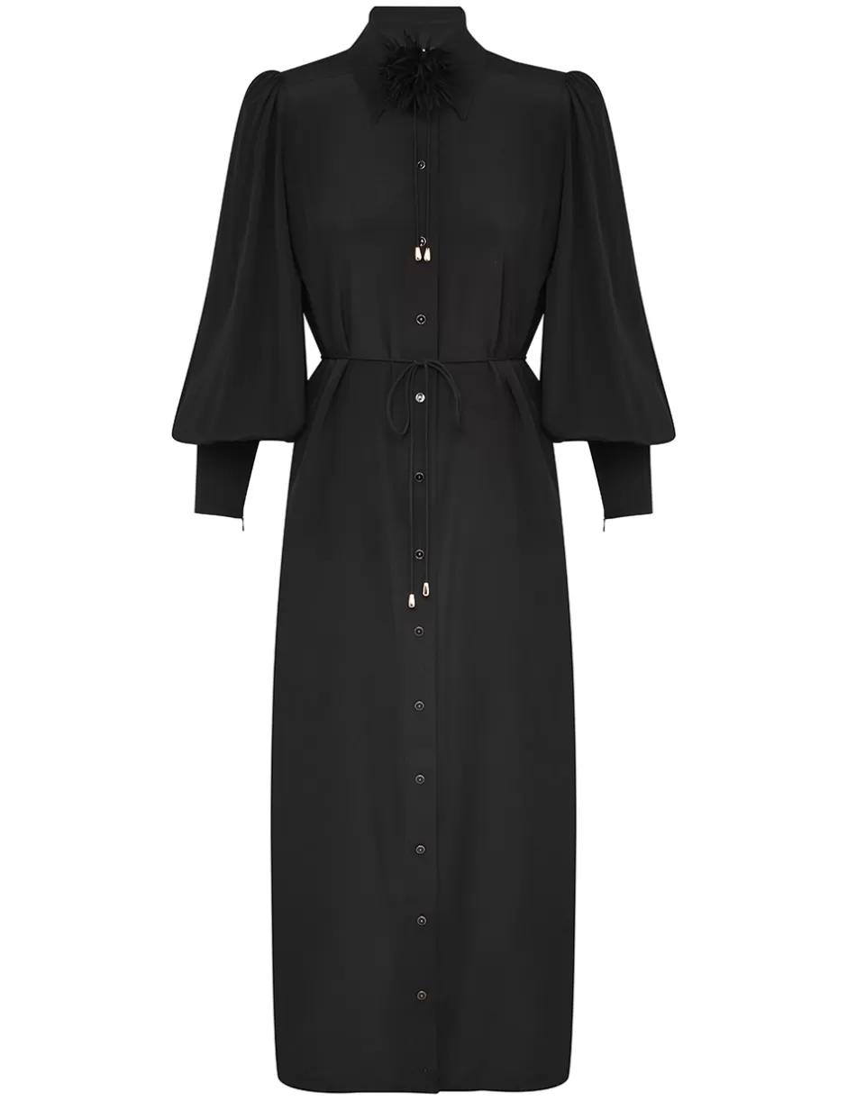 ZIMMERMANN Dresses | Evening<Shirt Midi Dress Black