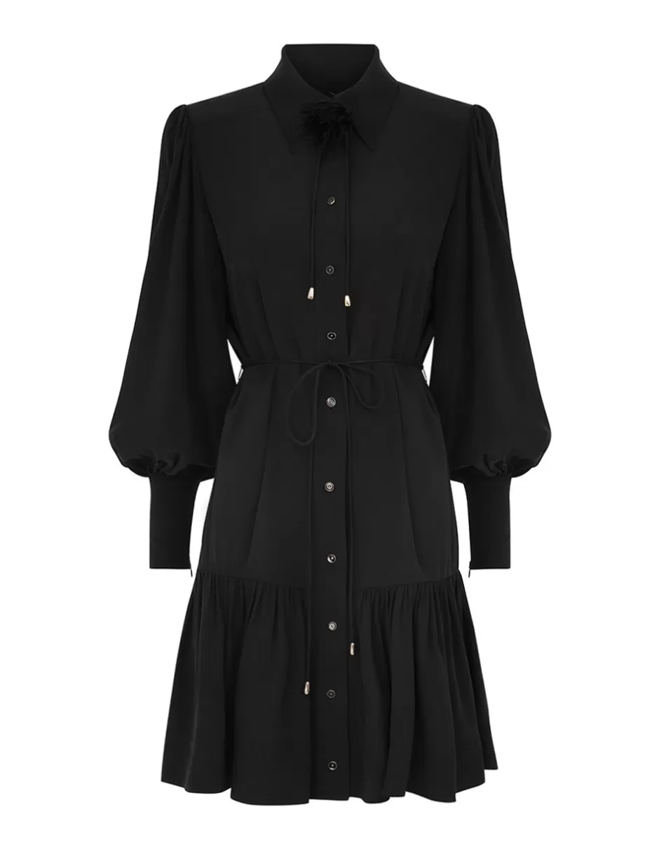 ZIMMERMANN Clothing | Dresses<Shirt Mini Dress Black