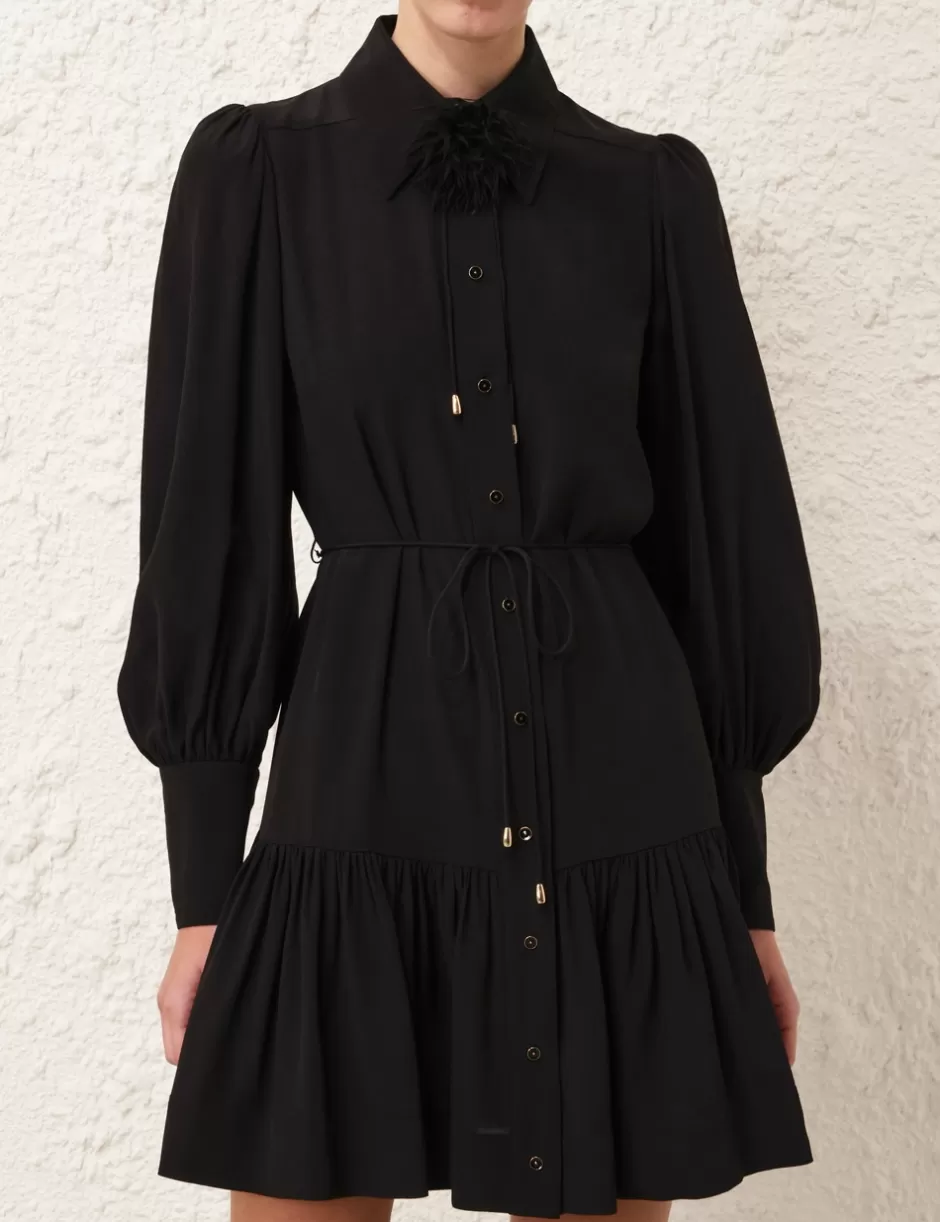 ZIMMERMANN Clothing | Dresses<Shirt Mini Dress Black