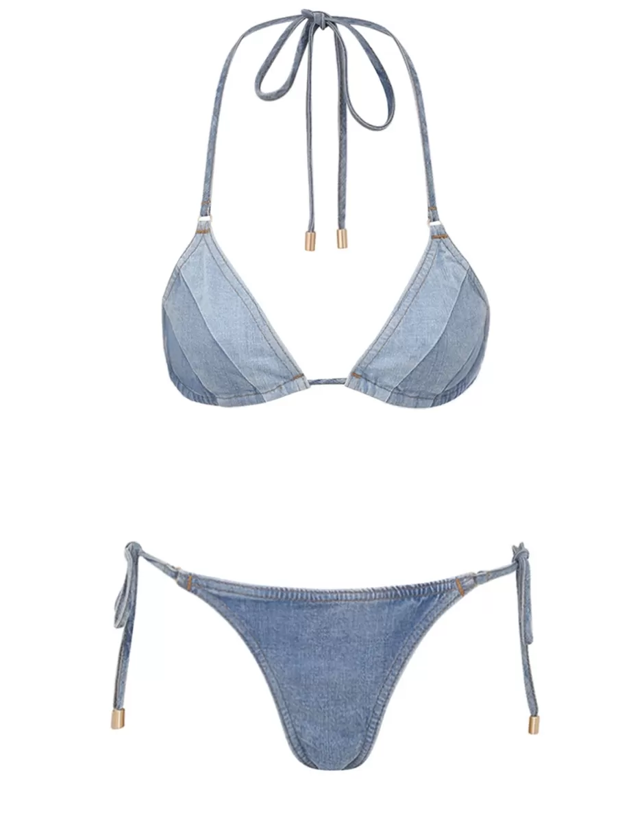 ZIMMERMANN Bikinis<Tallow Bikini Denim