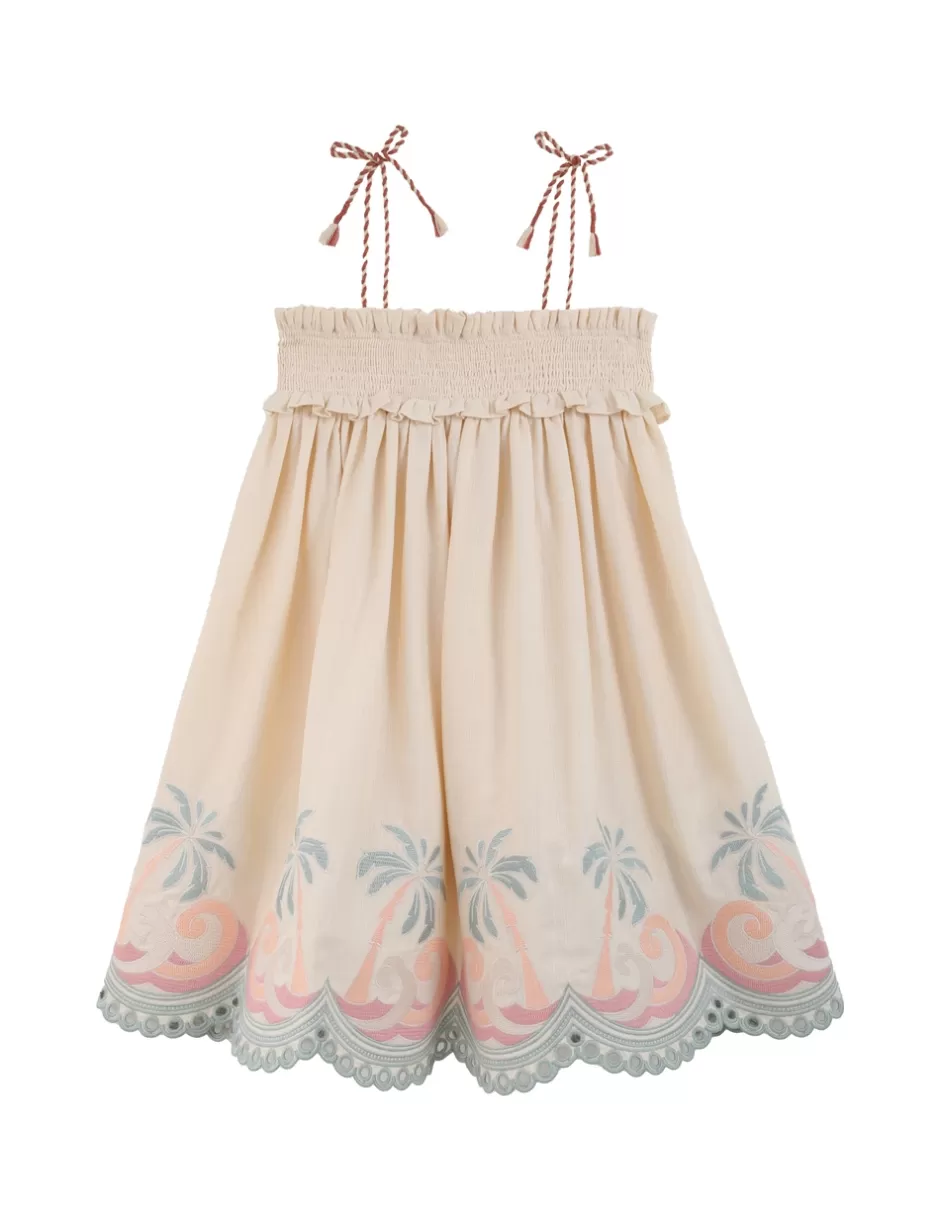 ZIMMERMANN Kids | Clothing<Tallow Kids Embroidery Dress Tea