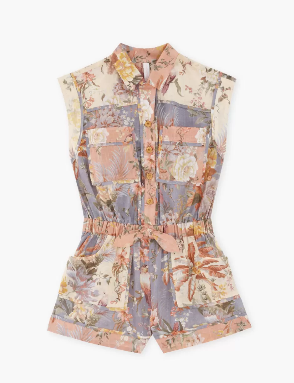 ZIMMERMANN Kids | Clothing<Tallow Kids Pocket Playsuit Spliced