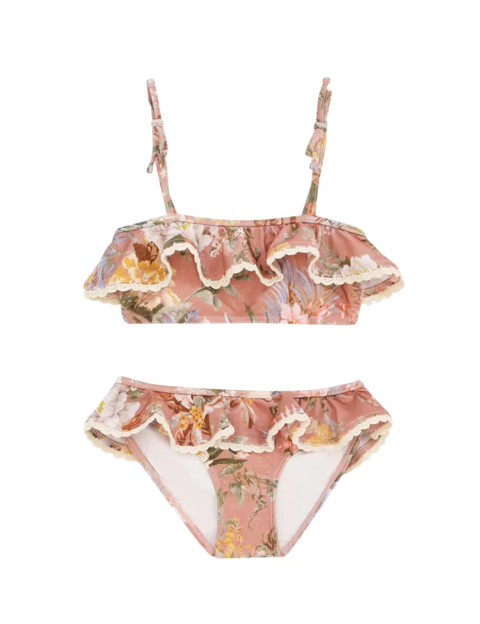 ZIMMERMANN Kids | Clothing<Tallow Kids Tie Bikini Pink Multi Floral