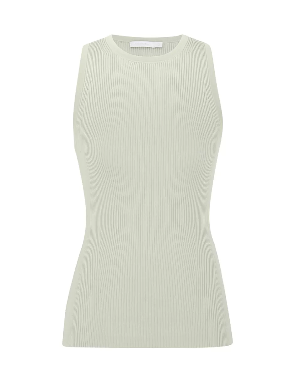 ZIMMERMANN Clothing | Tops<Tallow Knit Racer Tank Mint