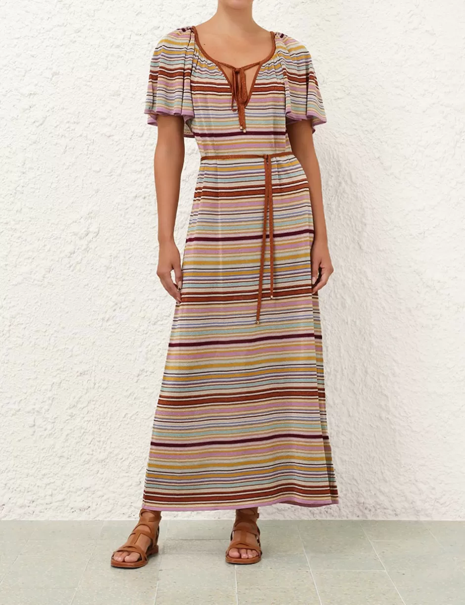 ZIMMERMANN Clothing | Dresses & Coverups<Tallow Metallic Stripe Dress Multi