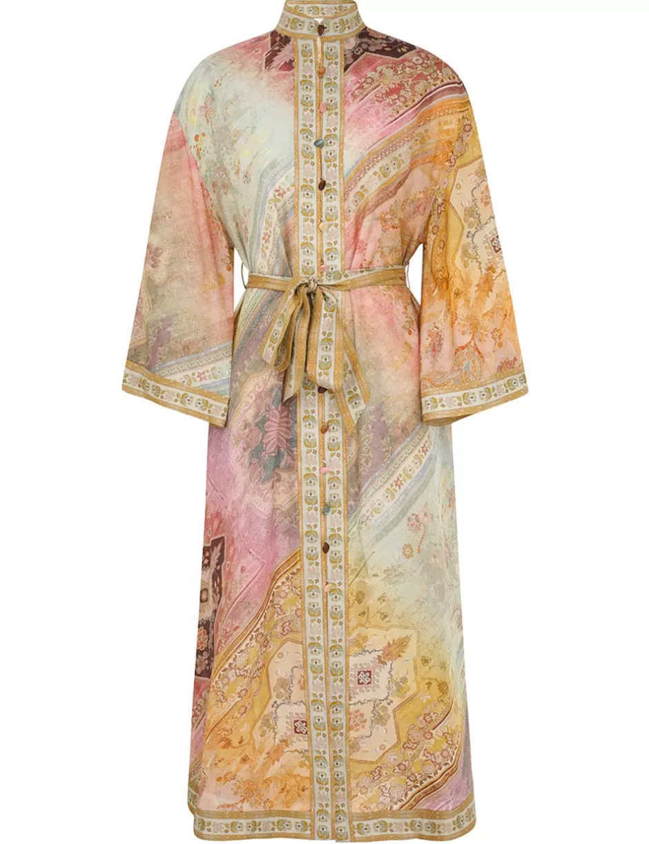 ZIMMERMANN Clothing | Dresses & Coverups<Tallow Midi Shirt Dress Ombre Multi