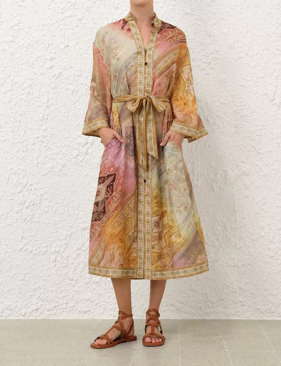 ZIMMERMANN Clothing | Dresses & Coverups<Tallow Midi Shirt Dress Ombre Multi