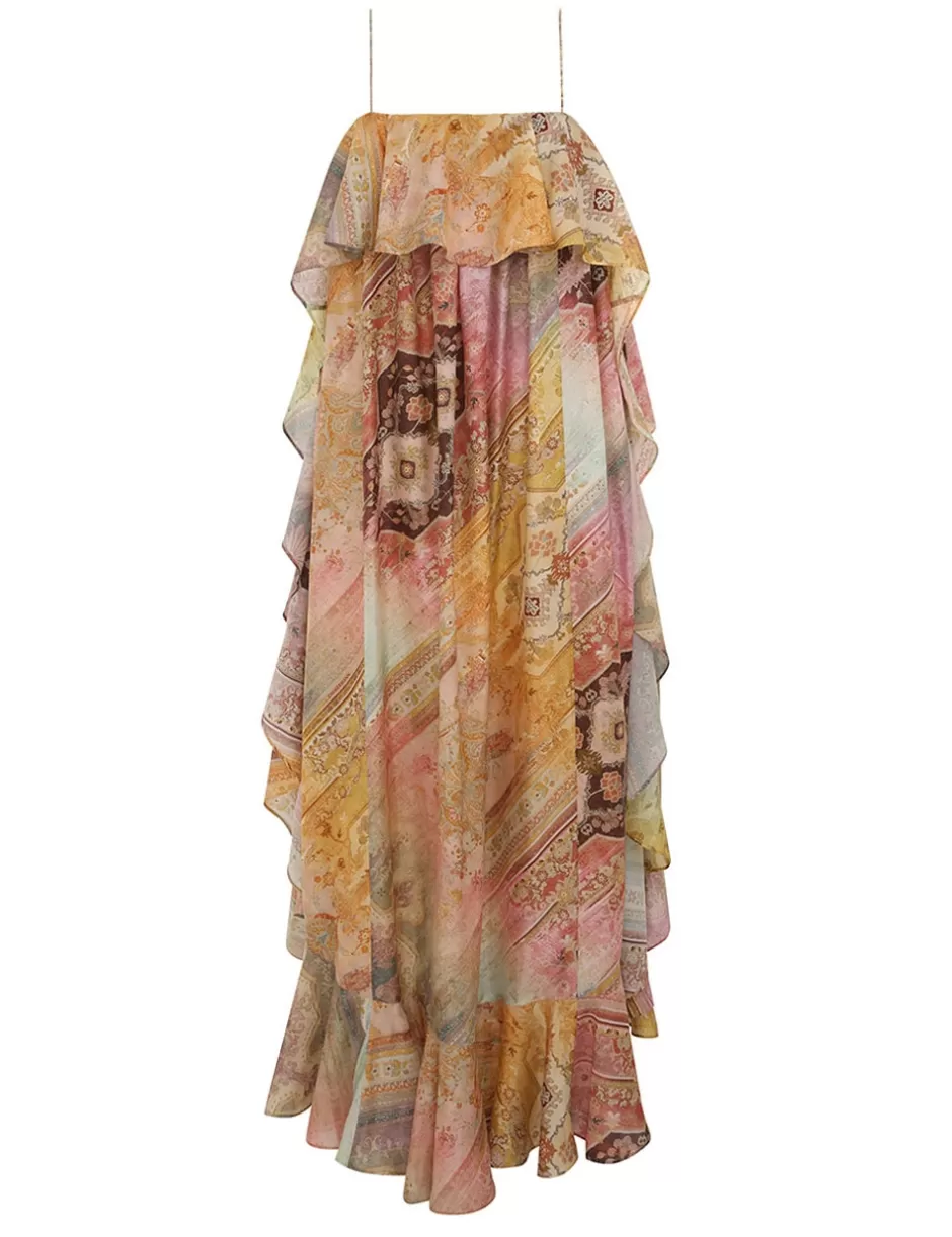 ZIMMERMANN Clothing | Dresses & Coverups<Tallow Ruffle Maxi Dress Ombre Multi