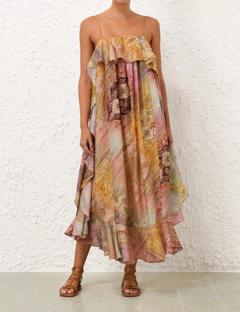 ZIMMERMANN Clothing | Dresses & Coverups<Tallow Ruffle Maxi Dress Ombre Multi