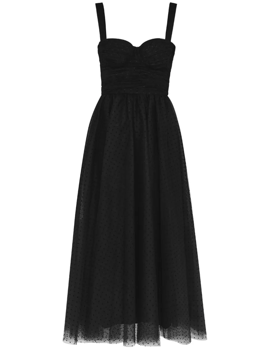 ZIMMERMANN Clothing | Dresses<Tulle Midi Dress Black