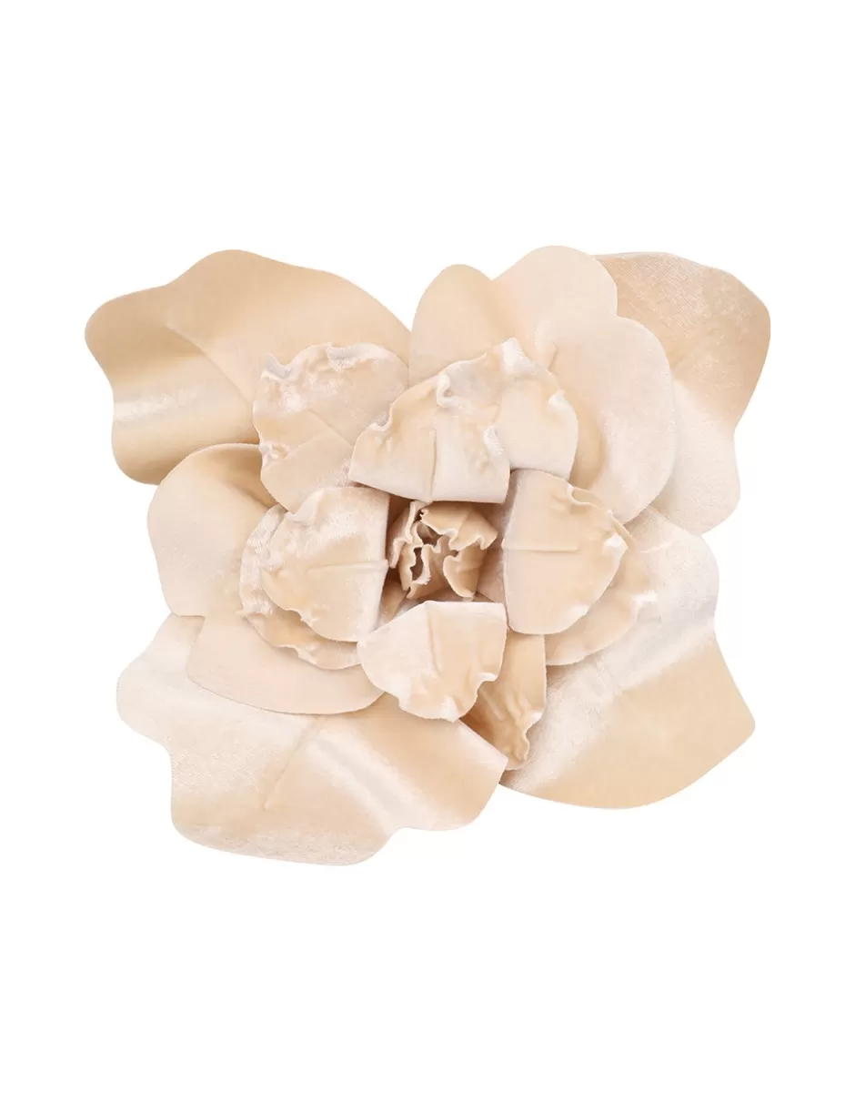 ZIMMERMANN Accessories<Velvet Flower Brooch 22 Cream