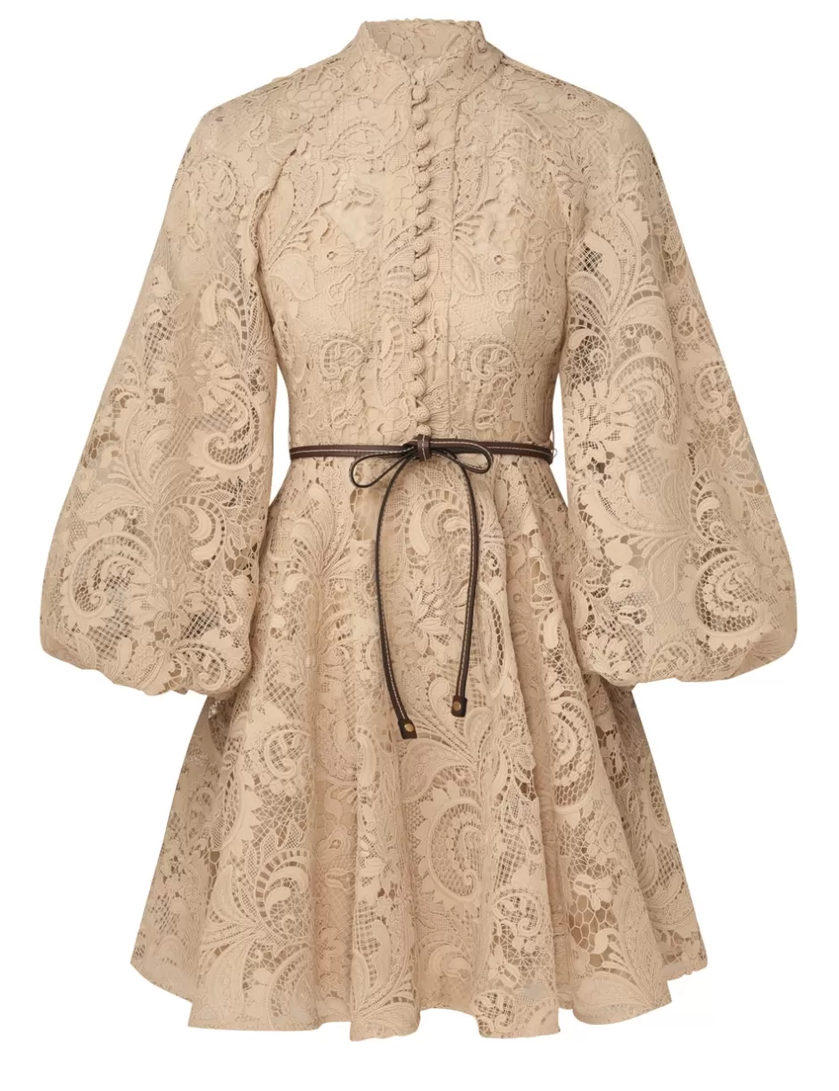 ZIMMERMANN Clothing | Dresses & Coverups<Waverly Lace Mini Dress Taupe