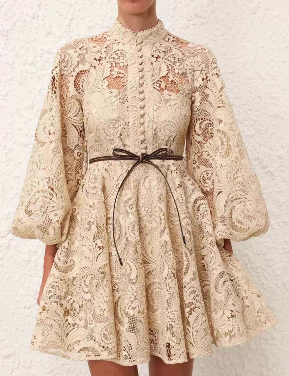 ZIMMERMANN Clothing | Dresses & Coverups<Waverly Lace Mini Dress Taupe