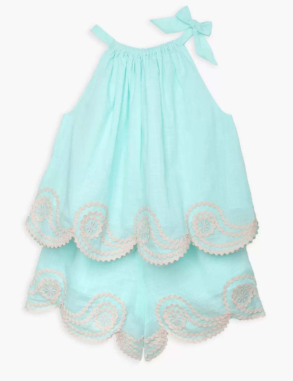 ZIMMERMANN Kids | Clothing<Waverly Ric Rac Top Blue