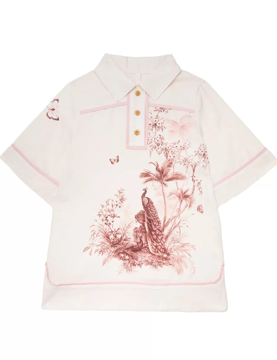 ZIMMERMANN Kids | Clothing<Waverly Tunic Dress Pink Palm