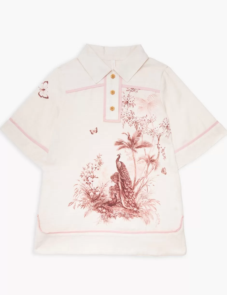 ZIMMERMANN Kids | Clothing<Waverly Tunic Dress Pink Palm