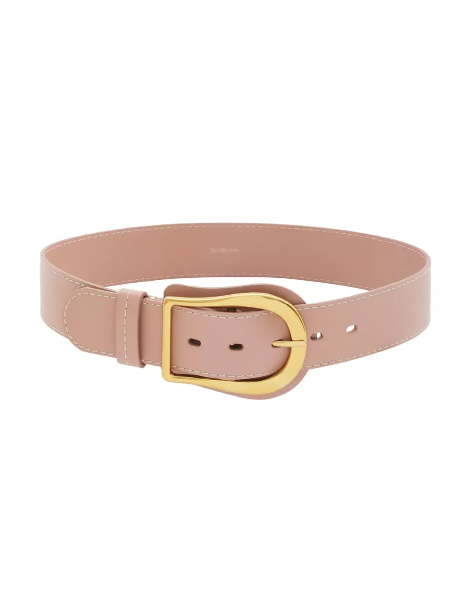 ZIMMERMANN Accessories | Belts<Wide Leather Belt 40 Rose