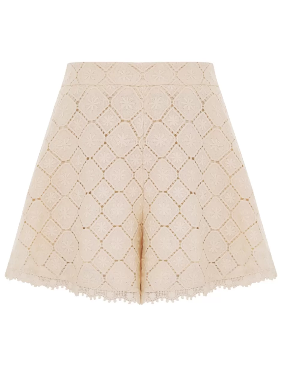 ZIMMERMANN Clothing | Shorts & Pants<Wylie Crochet Short Tea