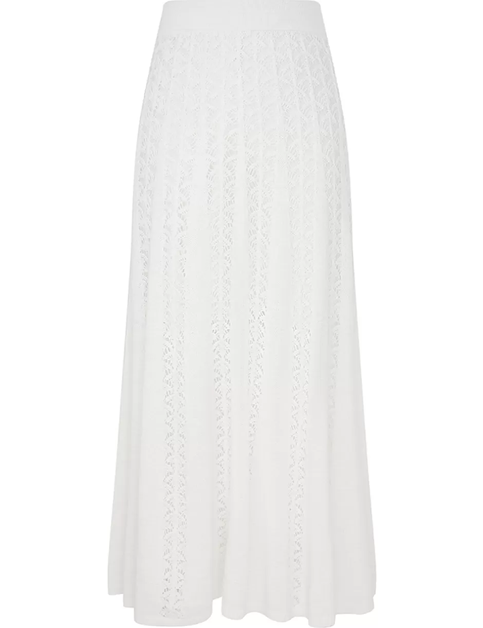 ZIMMERMANN Clothing | Skirts<Wylie Flared Knit Skirt Ivory