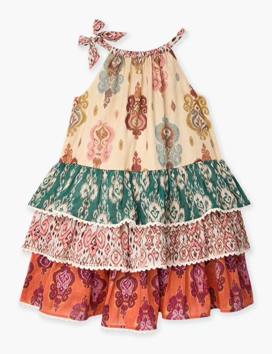 ZIMMERMANN Kids | Clothing<Wylie Kids Halter Tiered Dress Spliced