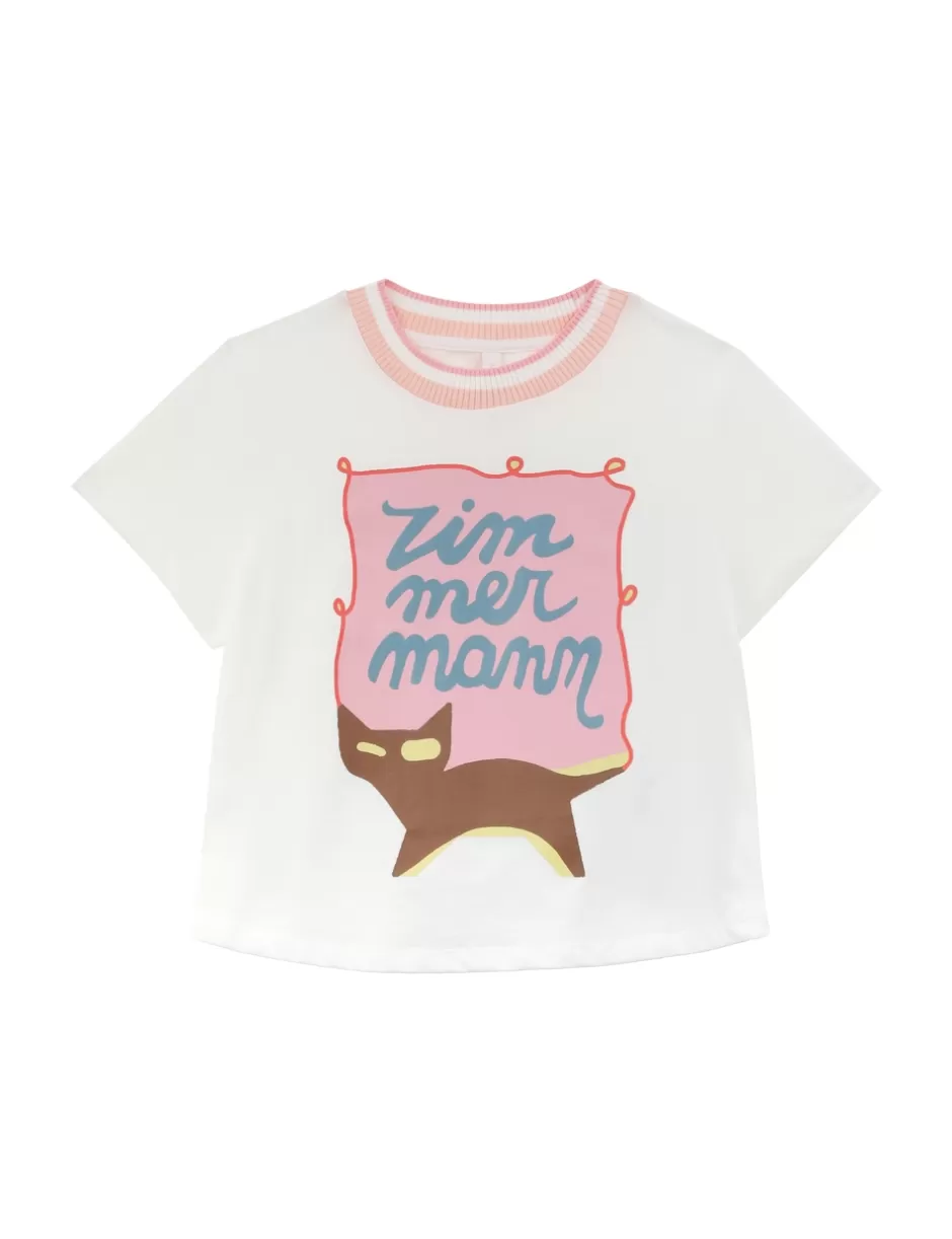 ZIMMERMANN Kids | Clothing<Wylie Kids Printed Tee Ivory