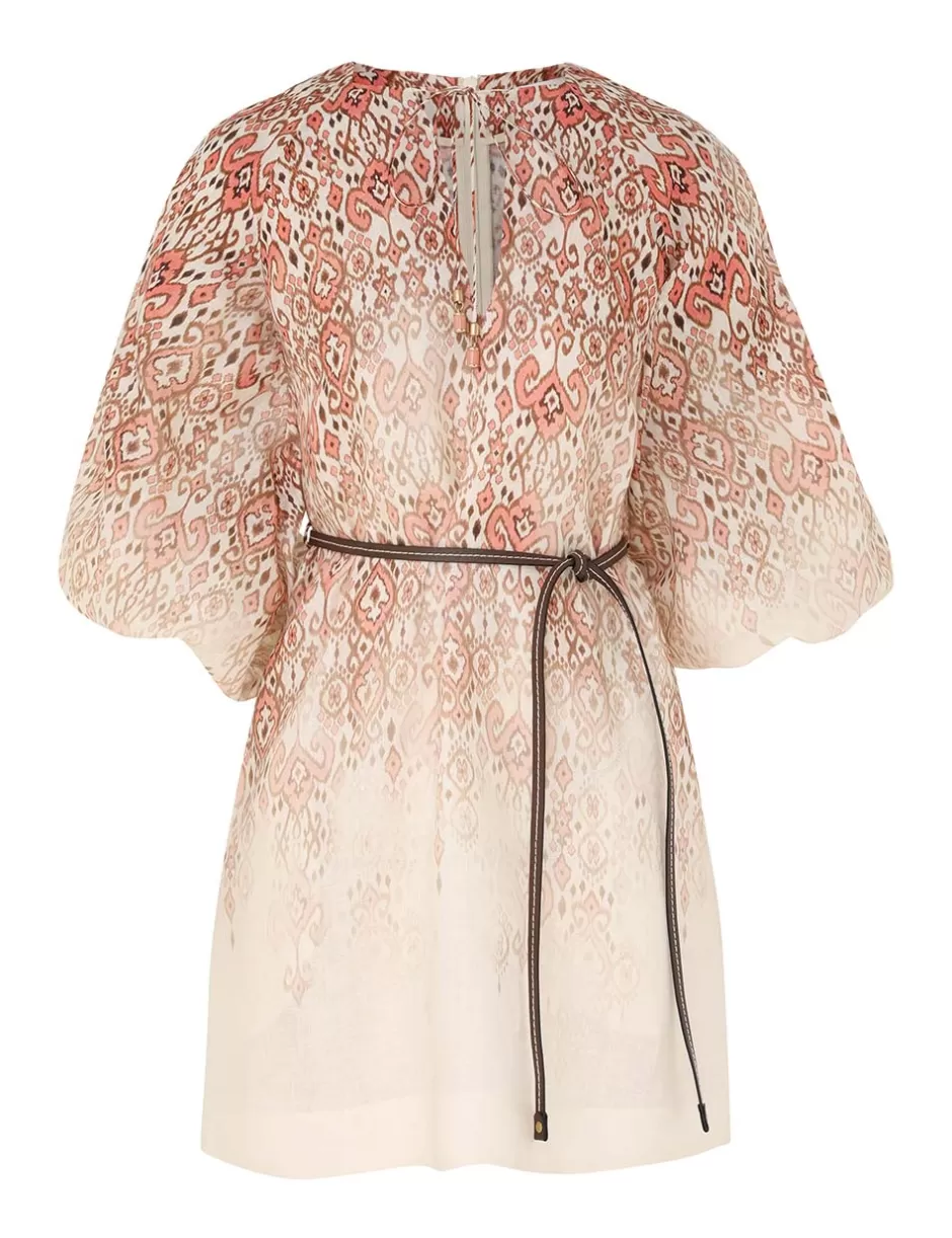 ZIMMERMANN Clothing | Dresses & Coverups<Wylie Mini Dress Peach Ikat