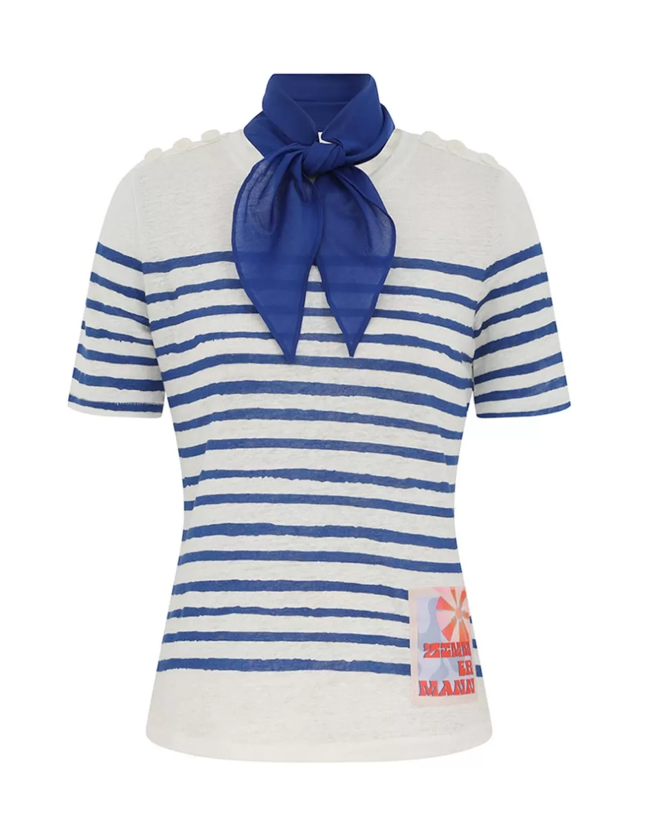 ZIMMERMANN Clothing | Tops<Wylie Stripe Tee