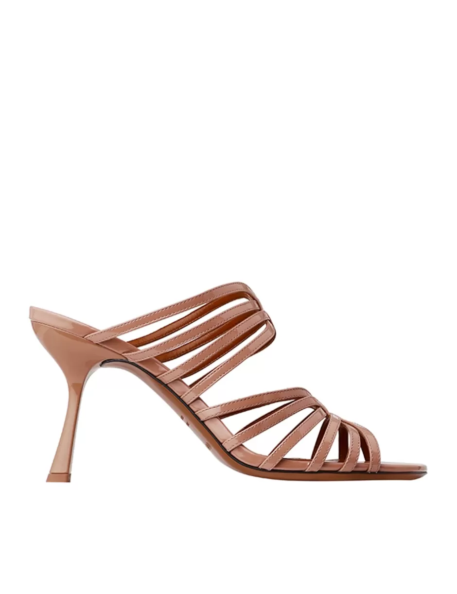 ZIMMERMANN Heels | Heeled Sandals< Aura Mule Sandal 85 Peach