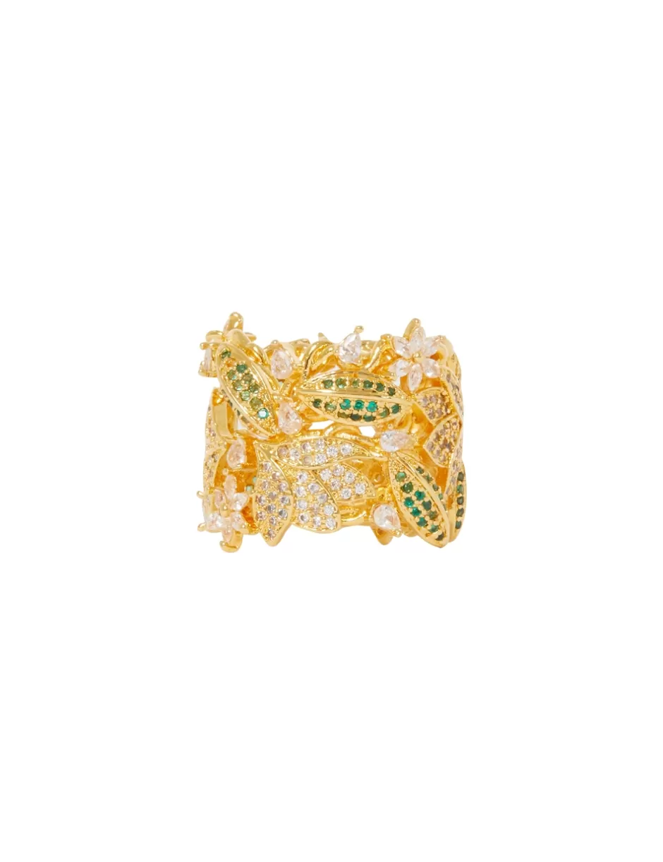 ZIMMERMANN Jewellery | Rings< Bloom Band Ring Gold Green