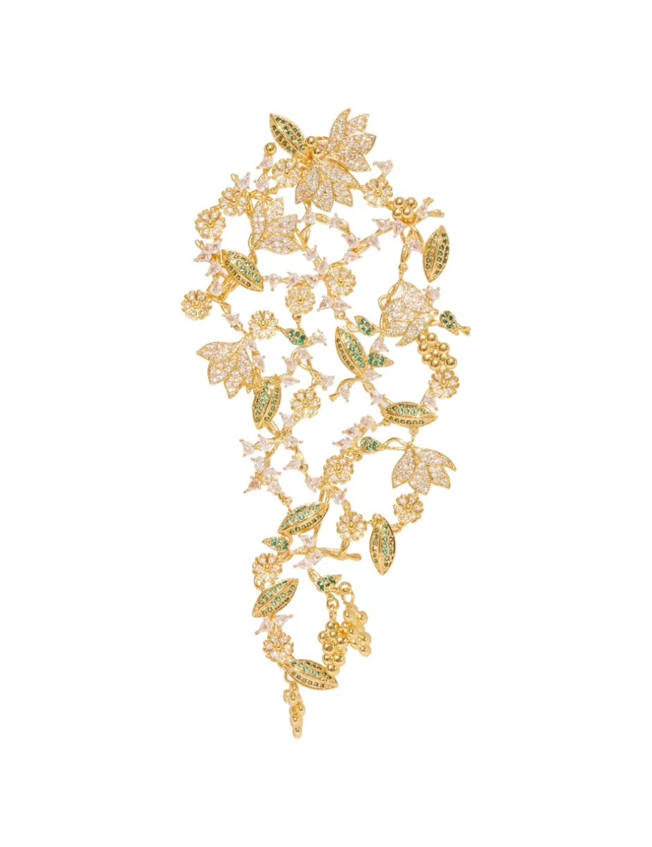 ZIMMERMANN Jewellery | Earrings< Bloom Drop Earring Gold Green