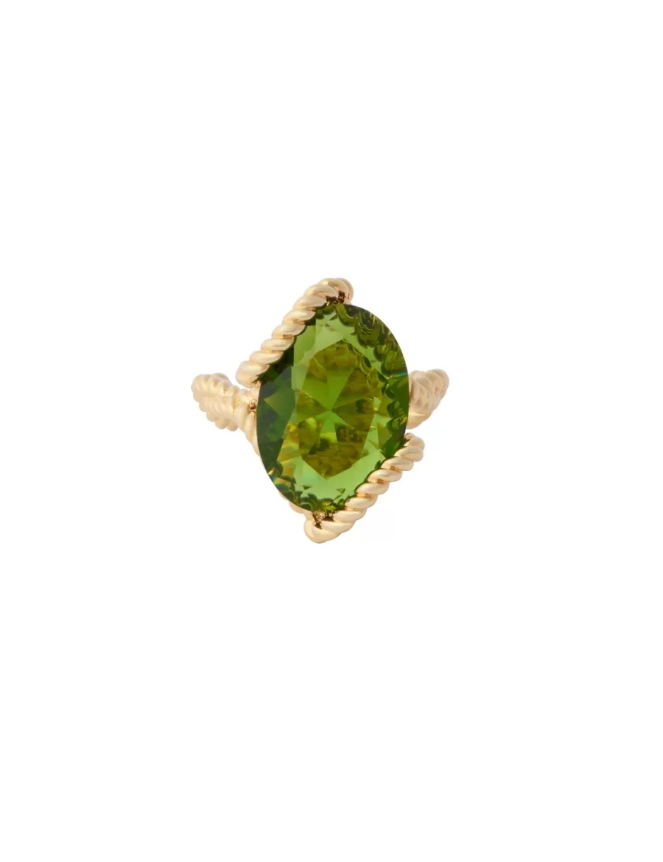 ZIMMERMANN Accessories | Jewellery< Bloom Oval Ring Gold Emerald