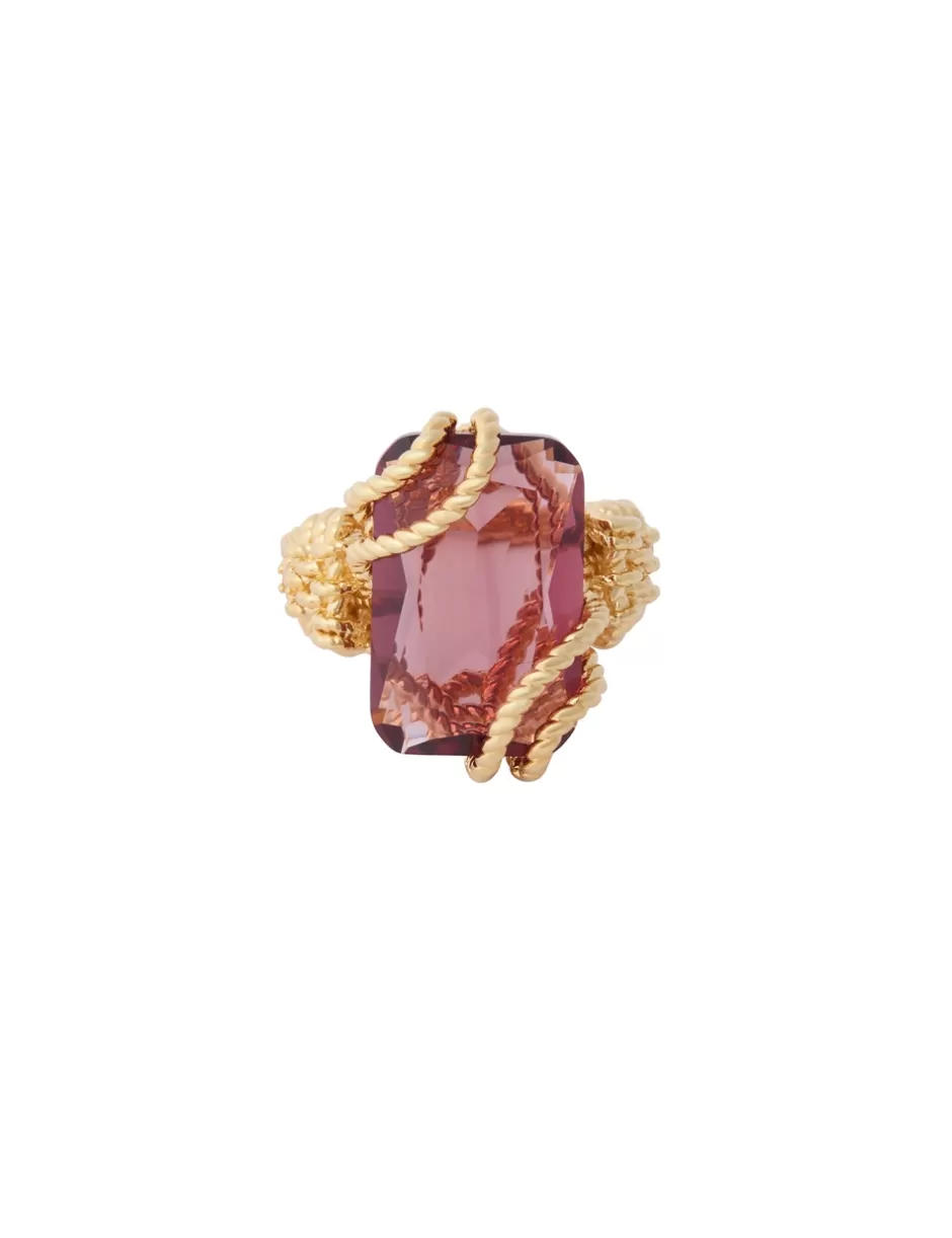 ZIMMERMANN Accessories | Jewellery< Bloom Ring Gold Burgundy