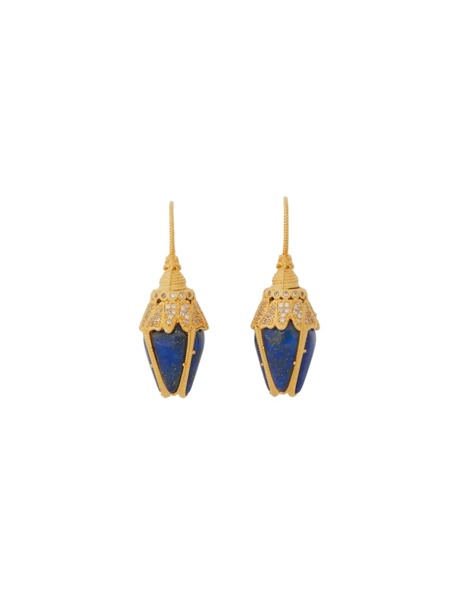 ZIMMERMANN Jewellery | Earrings< Bloom Teardrops Gold Lapis