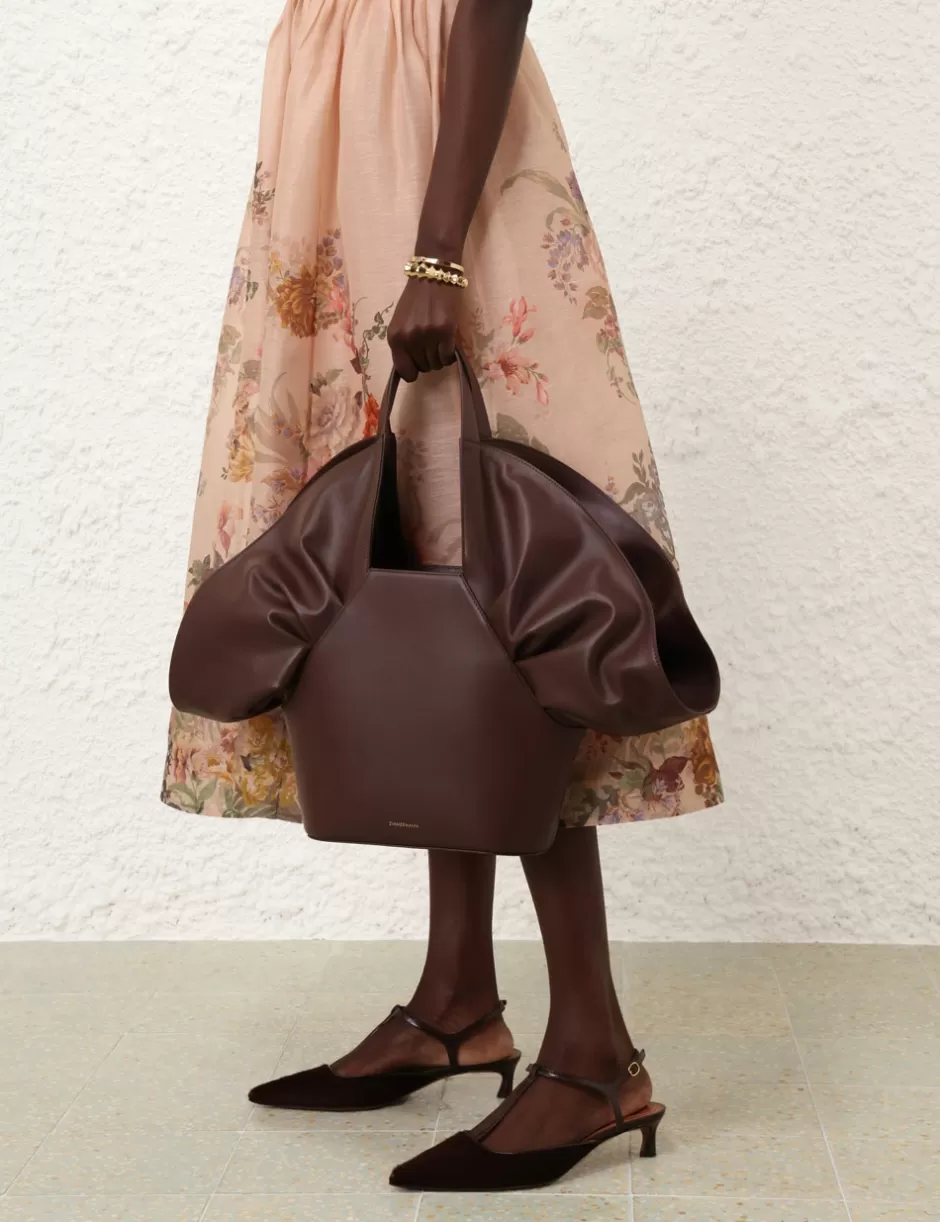 ZIMMERMANN Bags | Accessories< Calyxe Tote Dark Chocolate