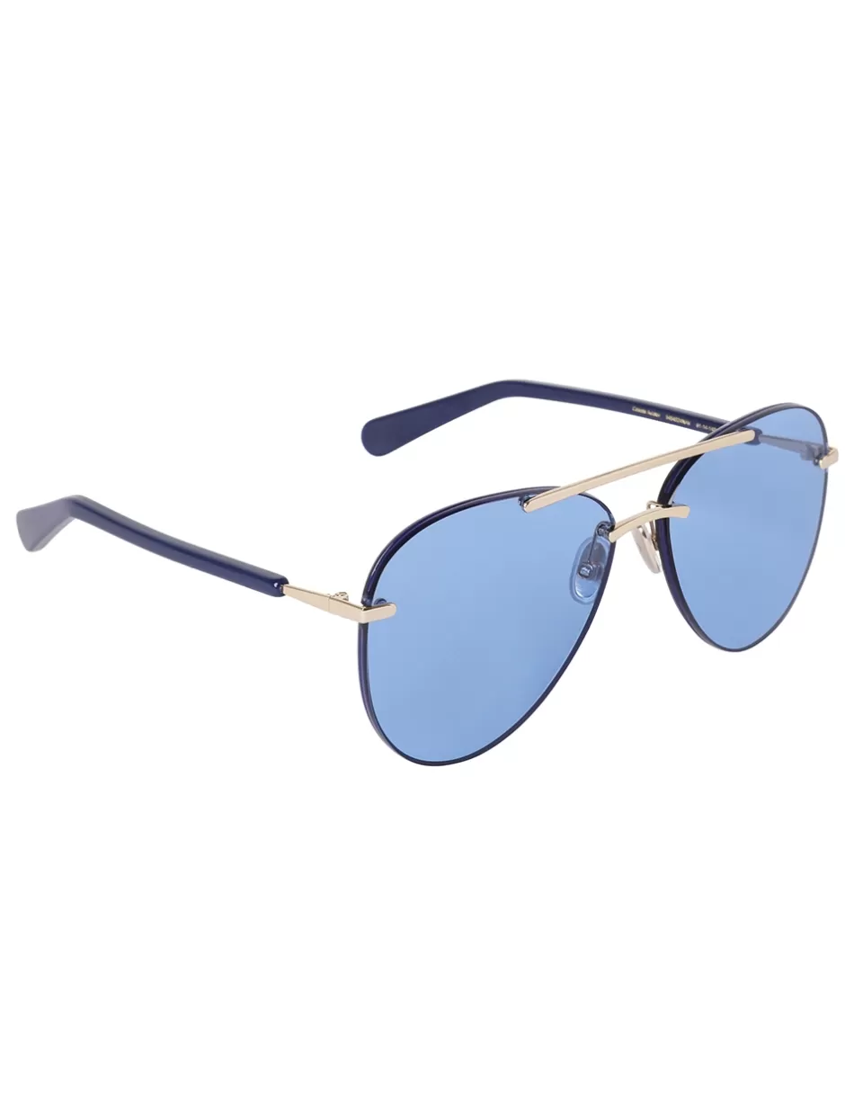 ZIMMERMANN Sunglasses< Celeste Aviator Navy