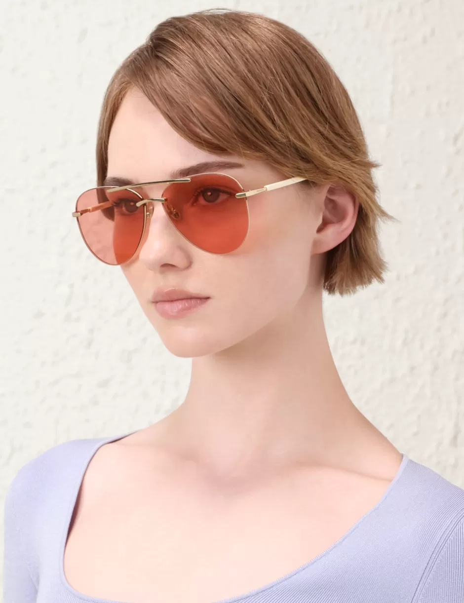 ZIMMERMANN Sunglasses< Celeste Aviator Rose